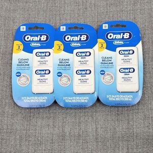 6 Pack Lot Oral-B Healthy Gums Micro-Textured Unflavored Floss 54.6 yds each.